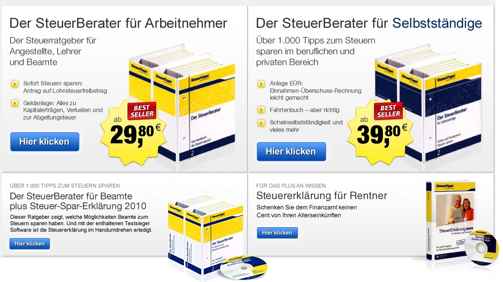 Ratgeber für Ihre Steuererklärung